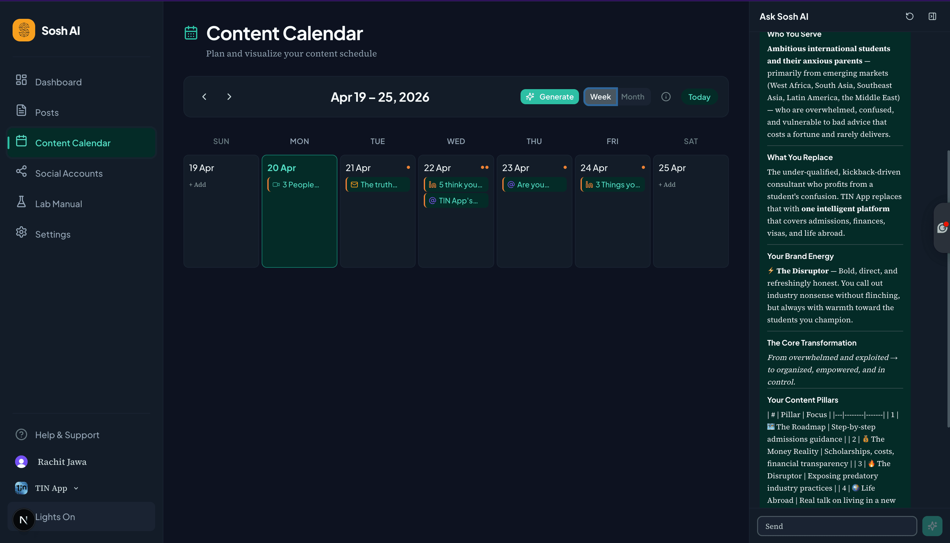 Content Calendar
