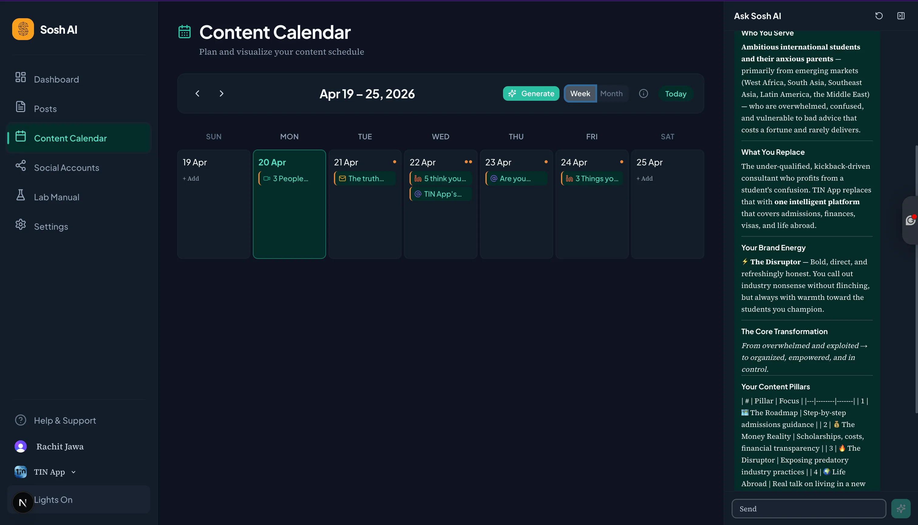Content Calendar